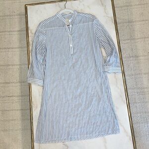 Blue Striped Women's Dress